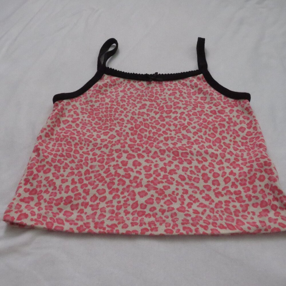 Brandy Melville Pink Cheetah Print Crop Tank One Size